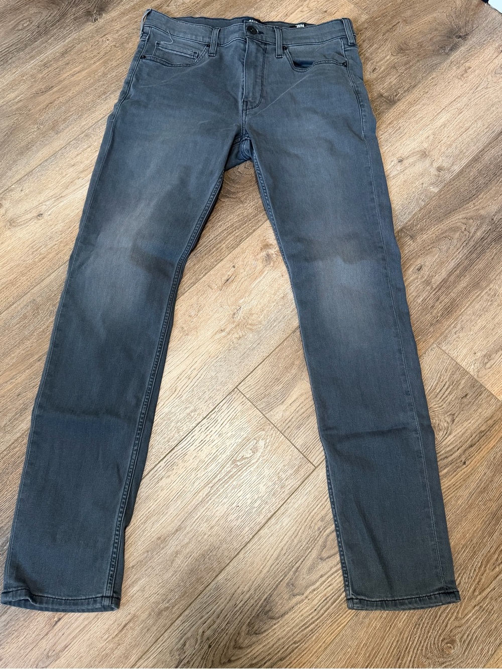 PAIGE Straight Jeans in Charcoal